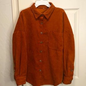 H&M Burnt Orange Corduroy Jacket